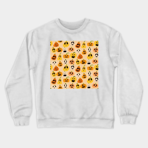 Cute Pumpkin Halloween Gift Crewneck Sweatshirt by nicholsoncarson4